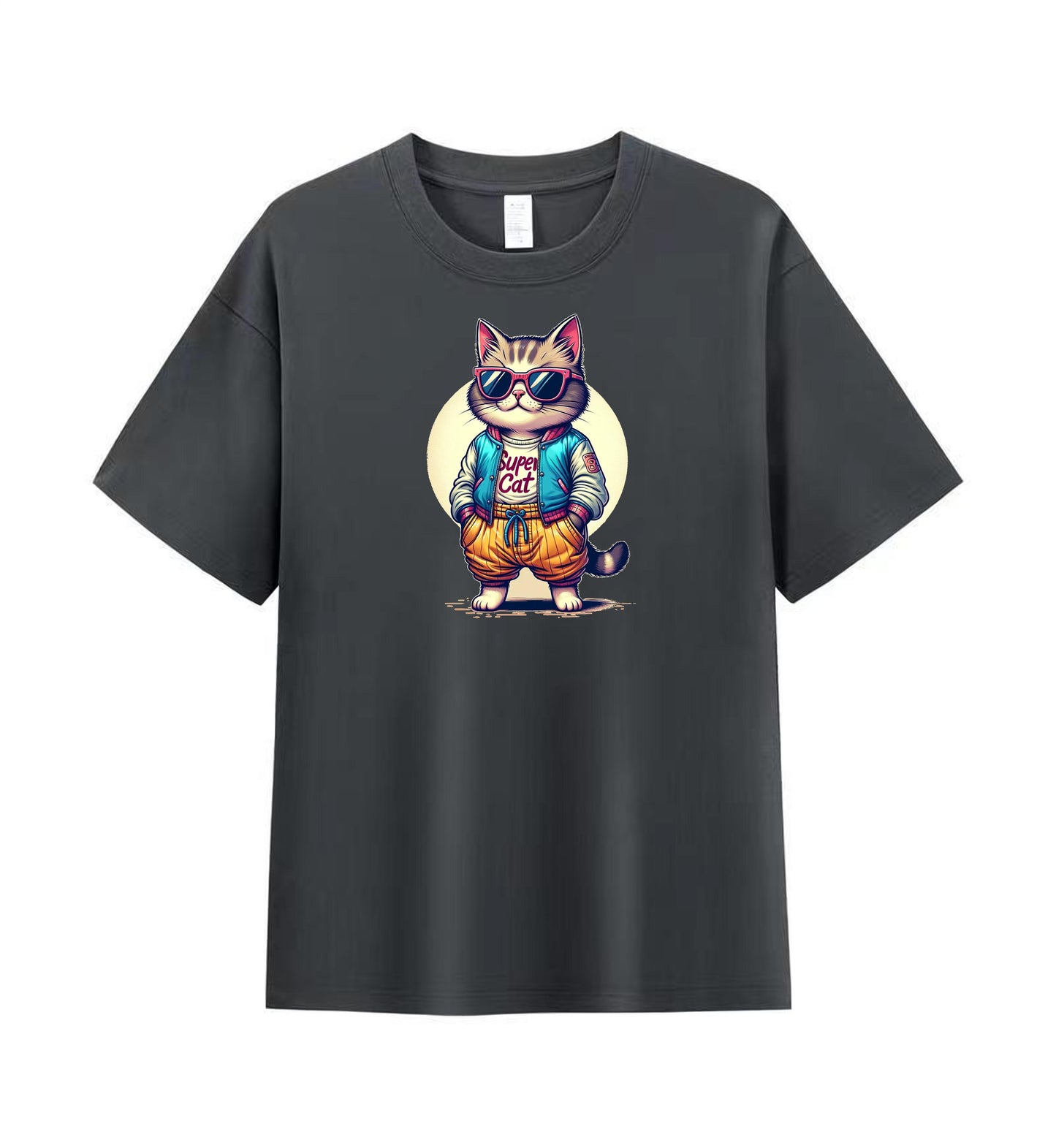 Hipster Super Cat Tee 1