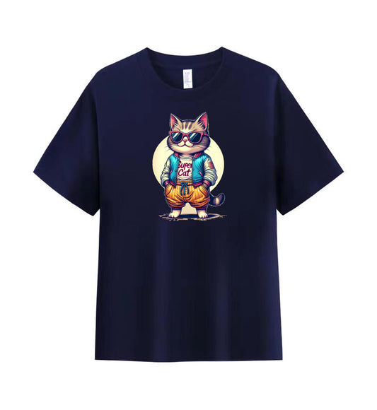 Hipster Super Cat Tee 1