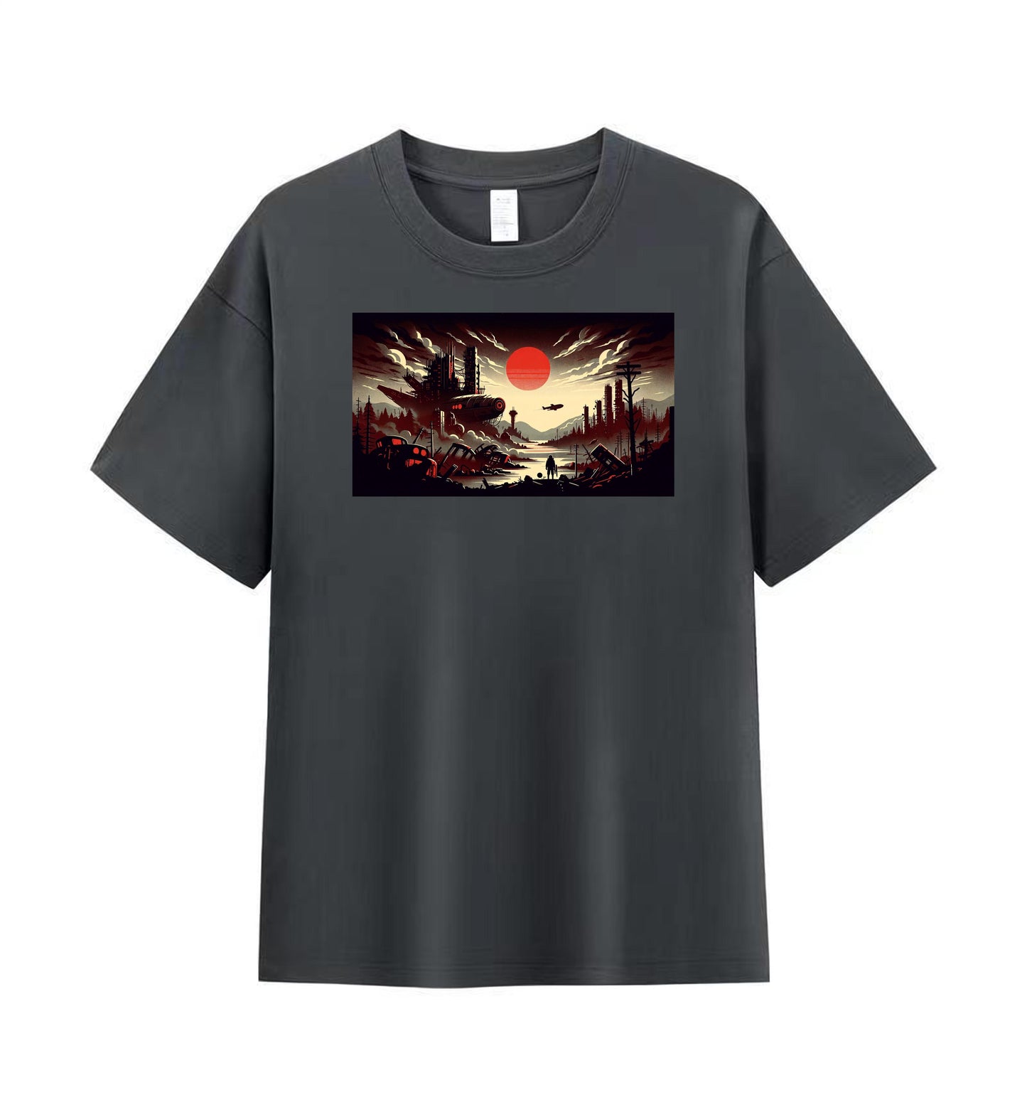 Dystopian Future Men's Tee - A World on the Brink 2