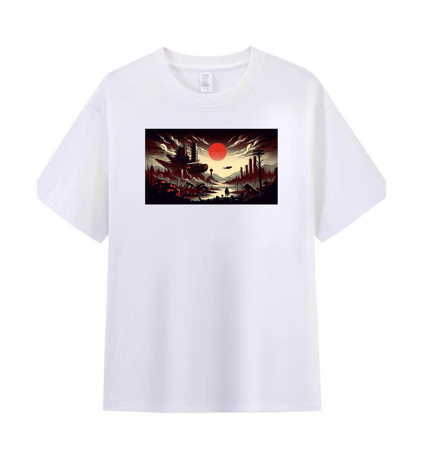 Dystopian Future Men's Tee - A World on the Brink 2