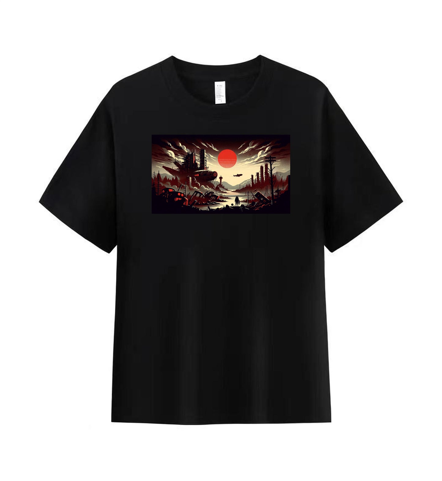 Dystopian Future Men's Tee - A World on the Brink 2