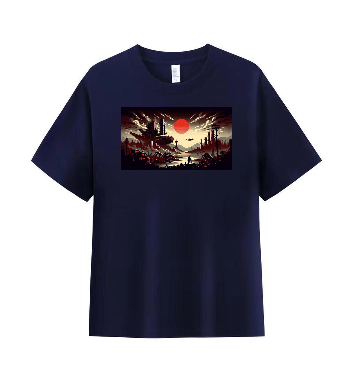 Dystopian Future Men's Tee - A World on the Brink 2