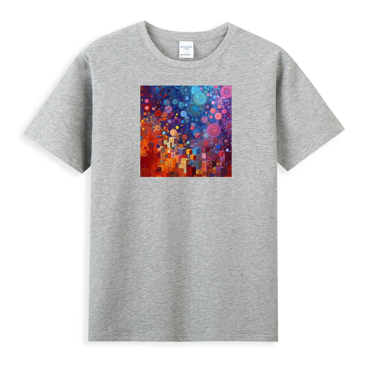 Women's Creative Cotton Tee - Cosmic Fusion Design