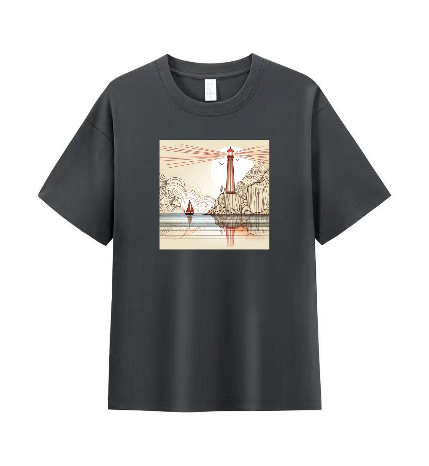 Beacon by the Sea 3 - 100% Cotton Lighthouse T-Shirt