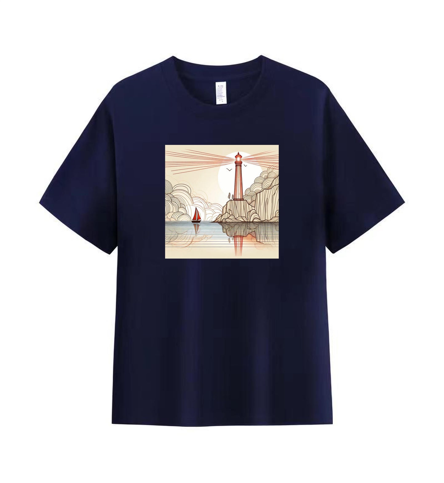 Beacon by the Sea 3 - 100% Cotton Lighthouse T-Shirt