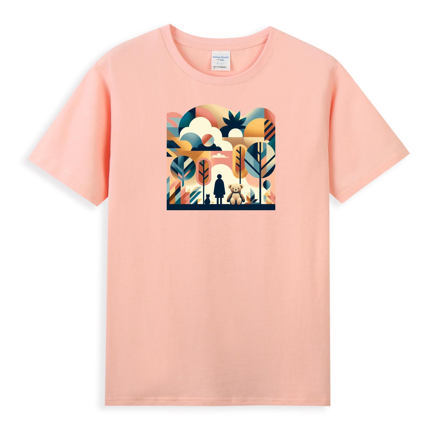 Women's Imaginative Cotton Tee - A World of Childhood Wonder