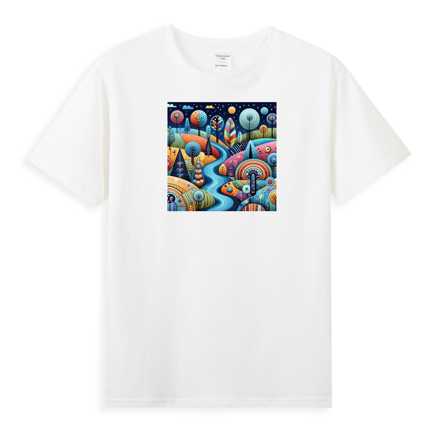 Women's 100% Cotton T-Shirt - Enchanted Journey Through Whimsical Worlds