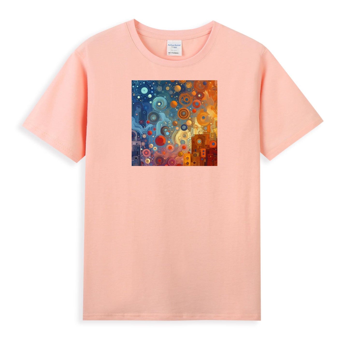 Women's Imaginative Cotton Tee - Celestial Art Design