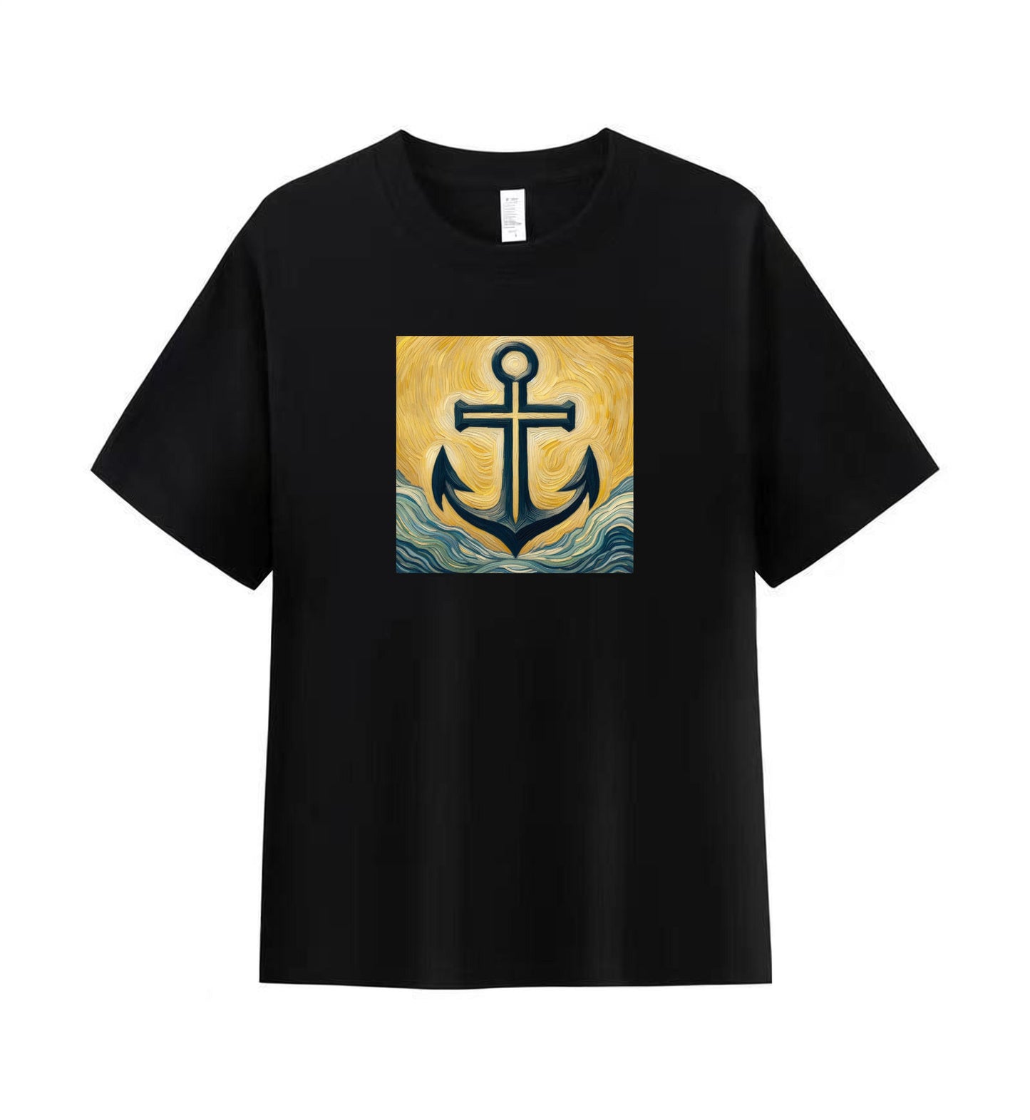 Men's 100% Premium Cotton Christian T-Shirt - Anchor of Faith Design