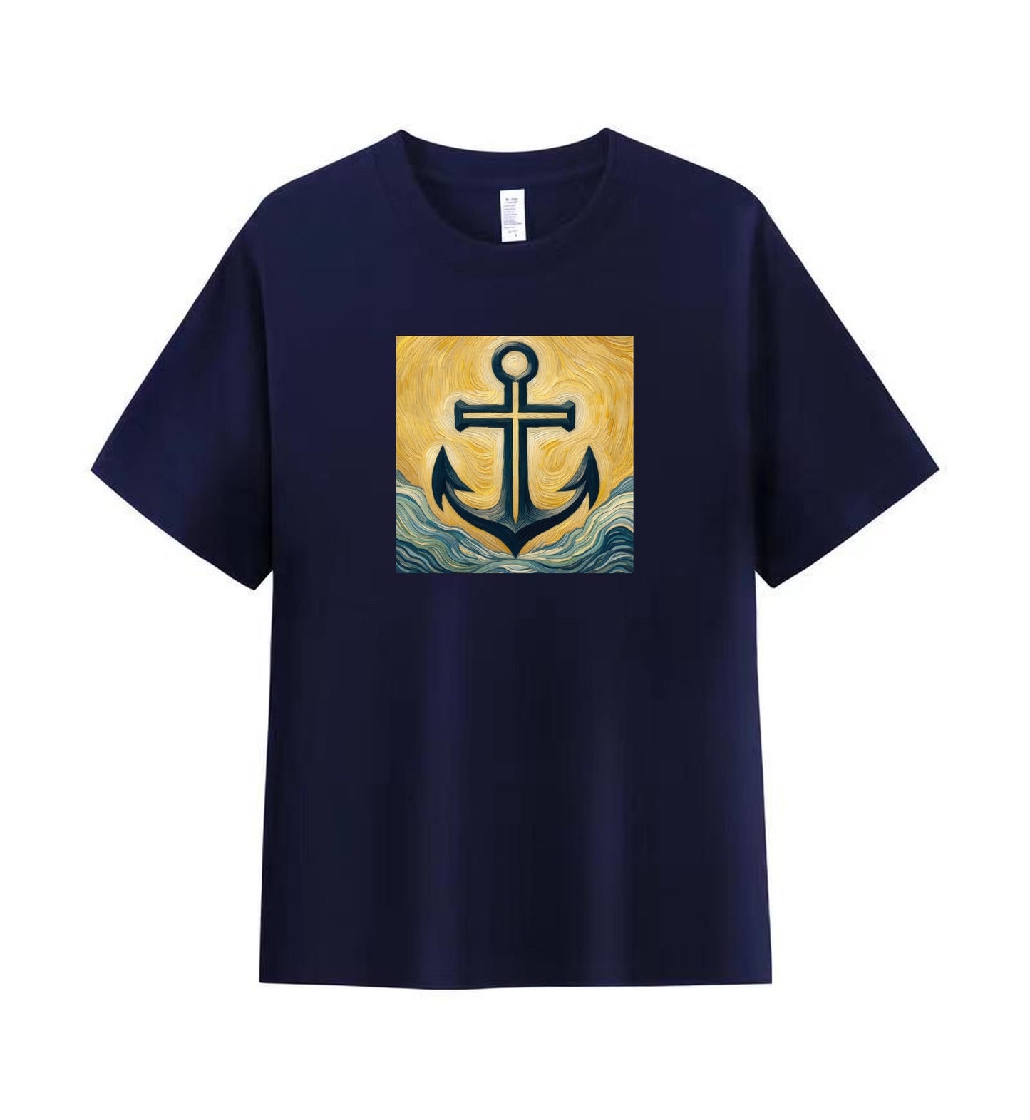 Men's 100% Premium Cotton Christian T-Shirt - Anchor of Faith Design