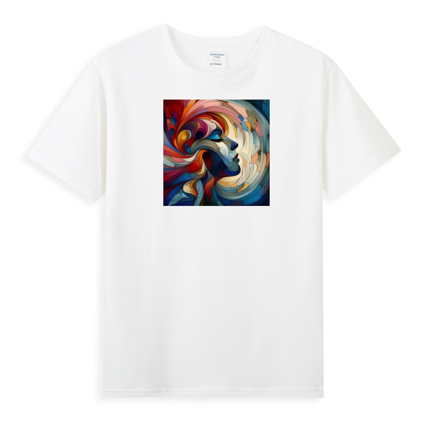 Women's 100% Cotton T-Shirt - Abstract Art Design