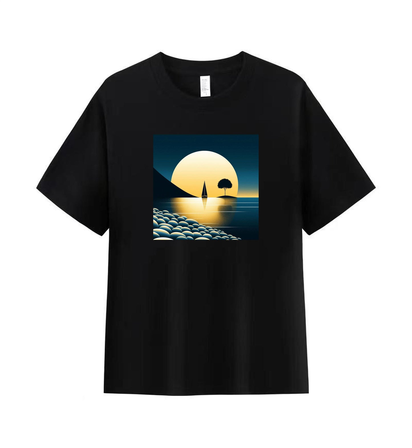 Serene Sunset Sail Graphic Tee 2