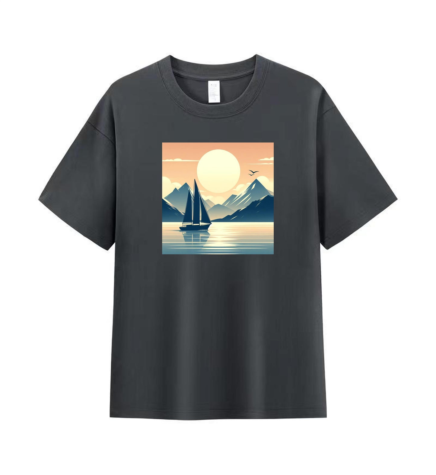 Sailing Serenity 3 - 100% Cotton Scenic Sailing T-Shirt