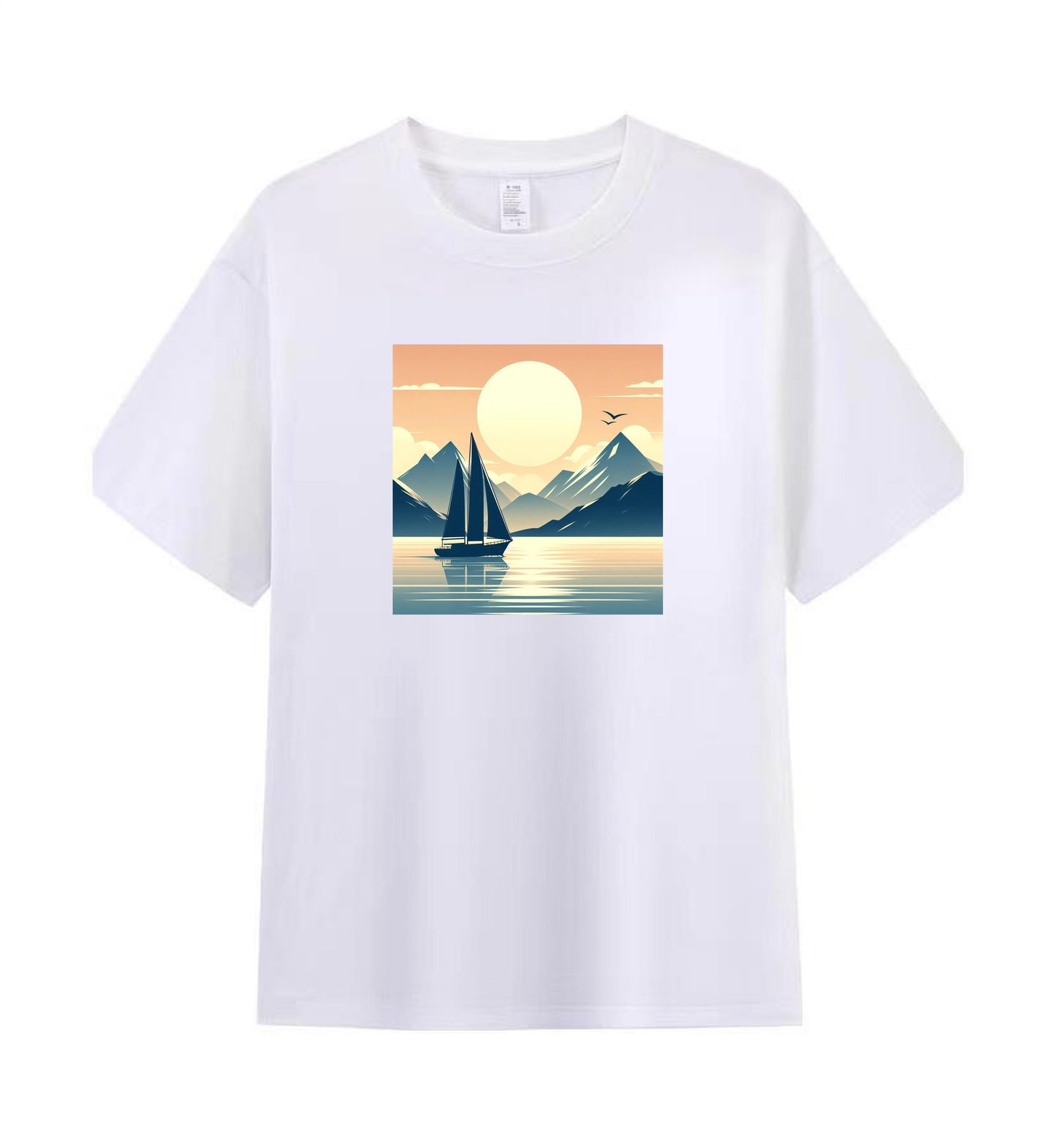 Sailing Serenity 3 - 100% Cotton Scenic Sailing T-Shirt