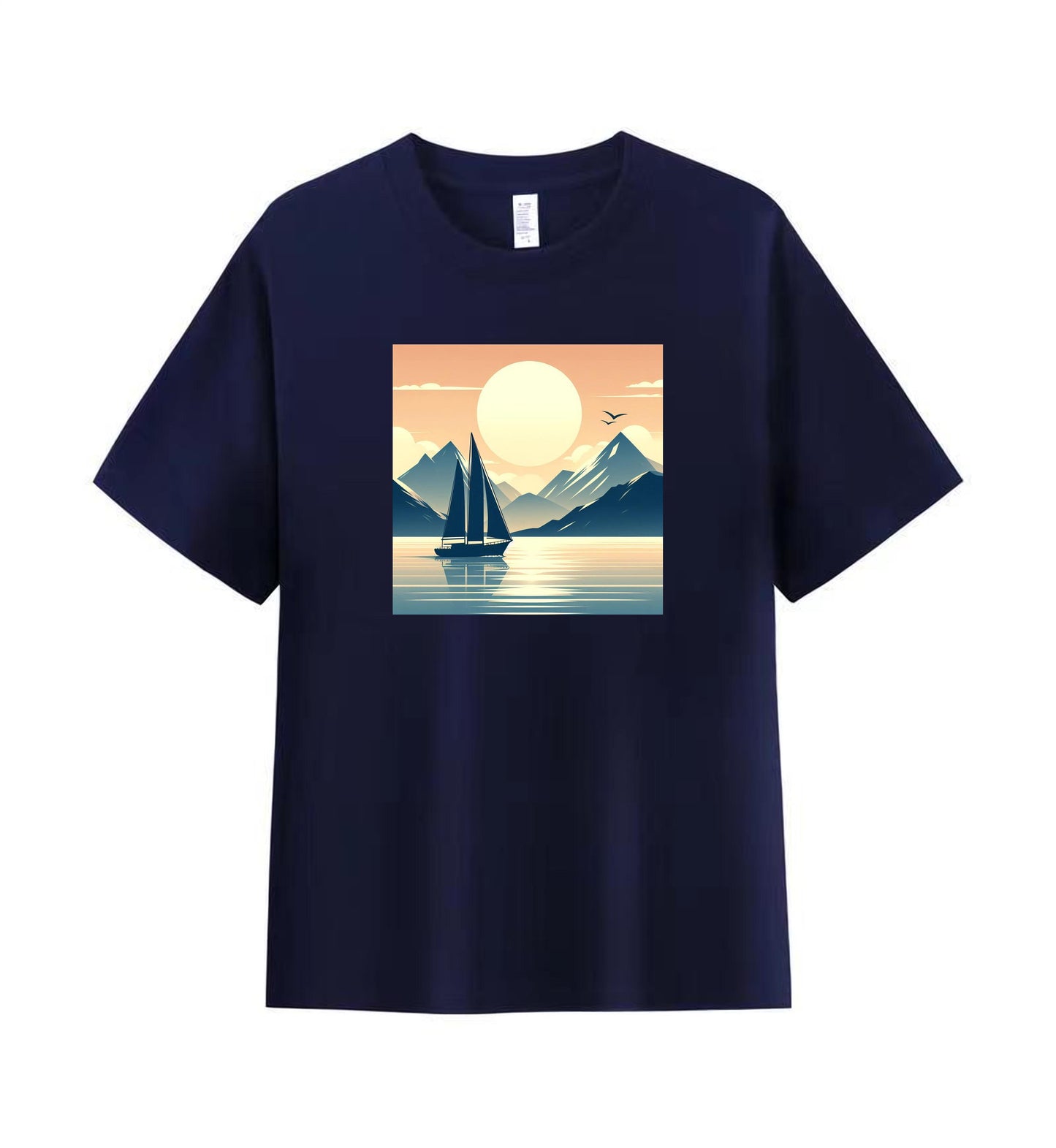 Sailing Serenity 3 - 100% Cotton Scenic Sailing T-Shirt