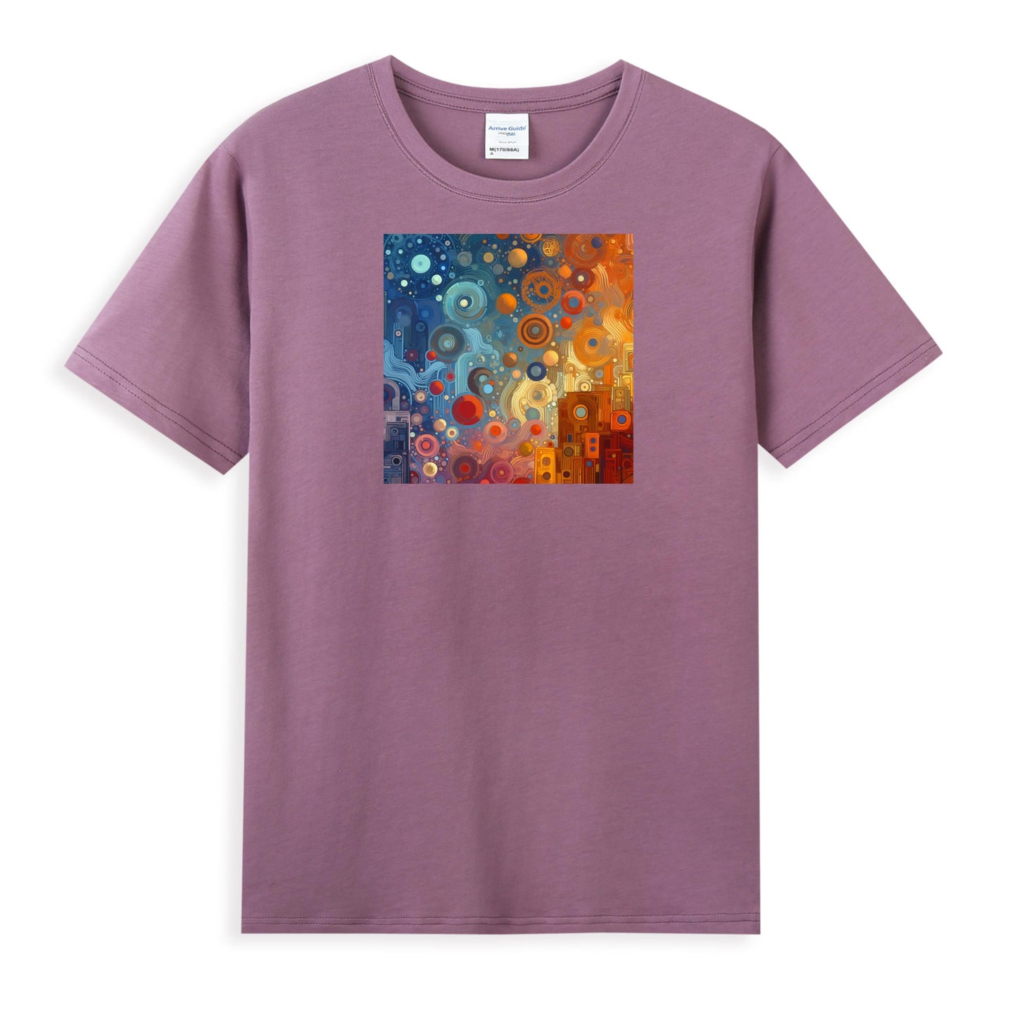 Women's Imaginative Cotton Tee - Celestial Art Design