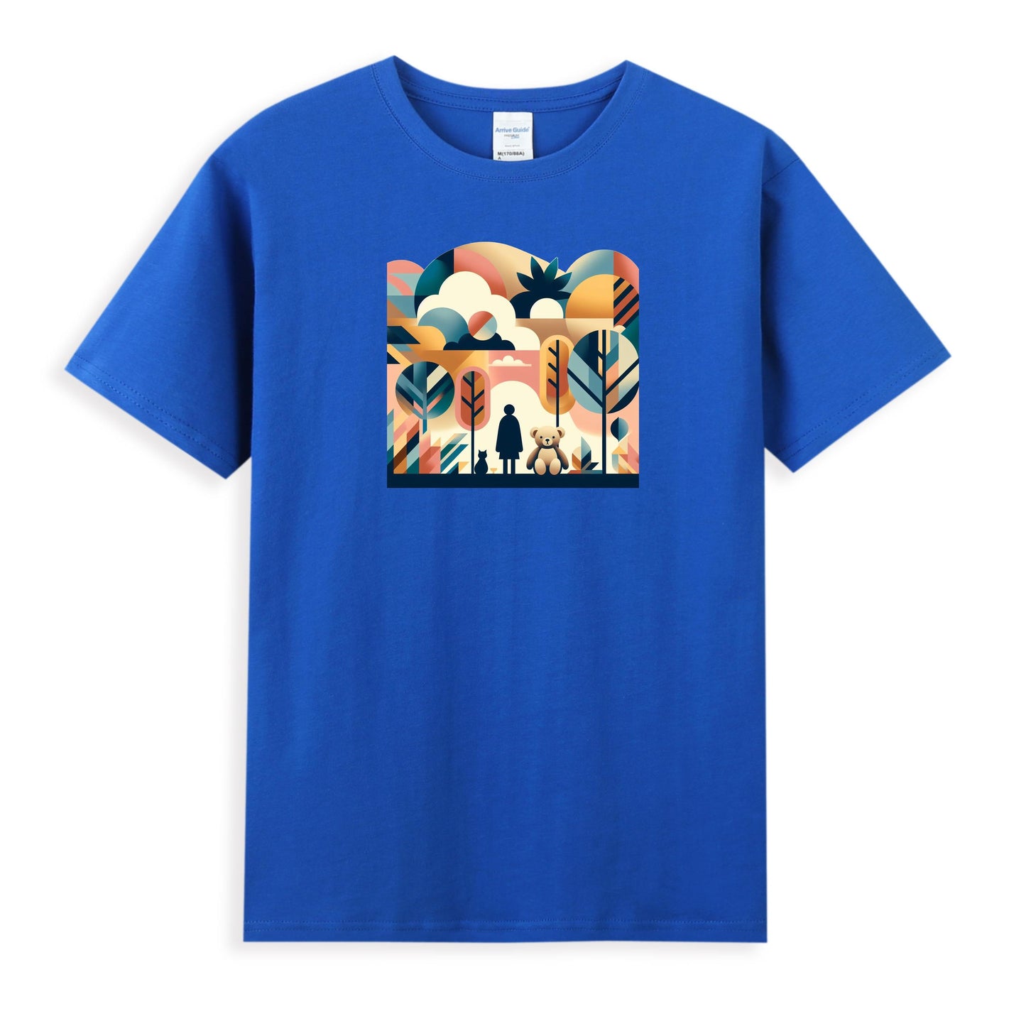 Women's Imaginative Cotton Tee - A World of Childhood Wonder