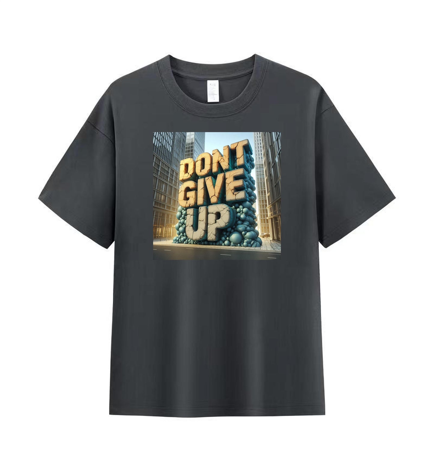 Inspirational 'Don't Give Up' Graphic Tee 3