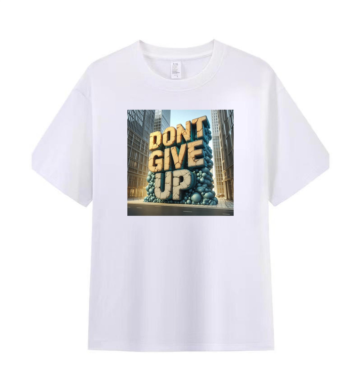 Inspirational 'Don't Give Up' Graphic Tee 3