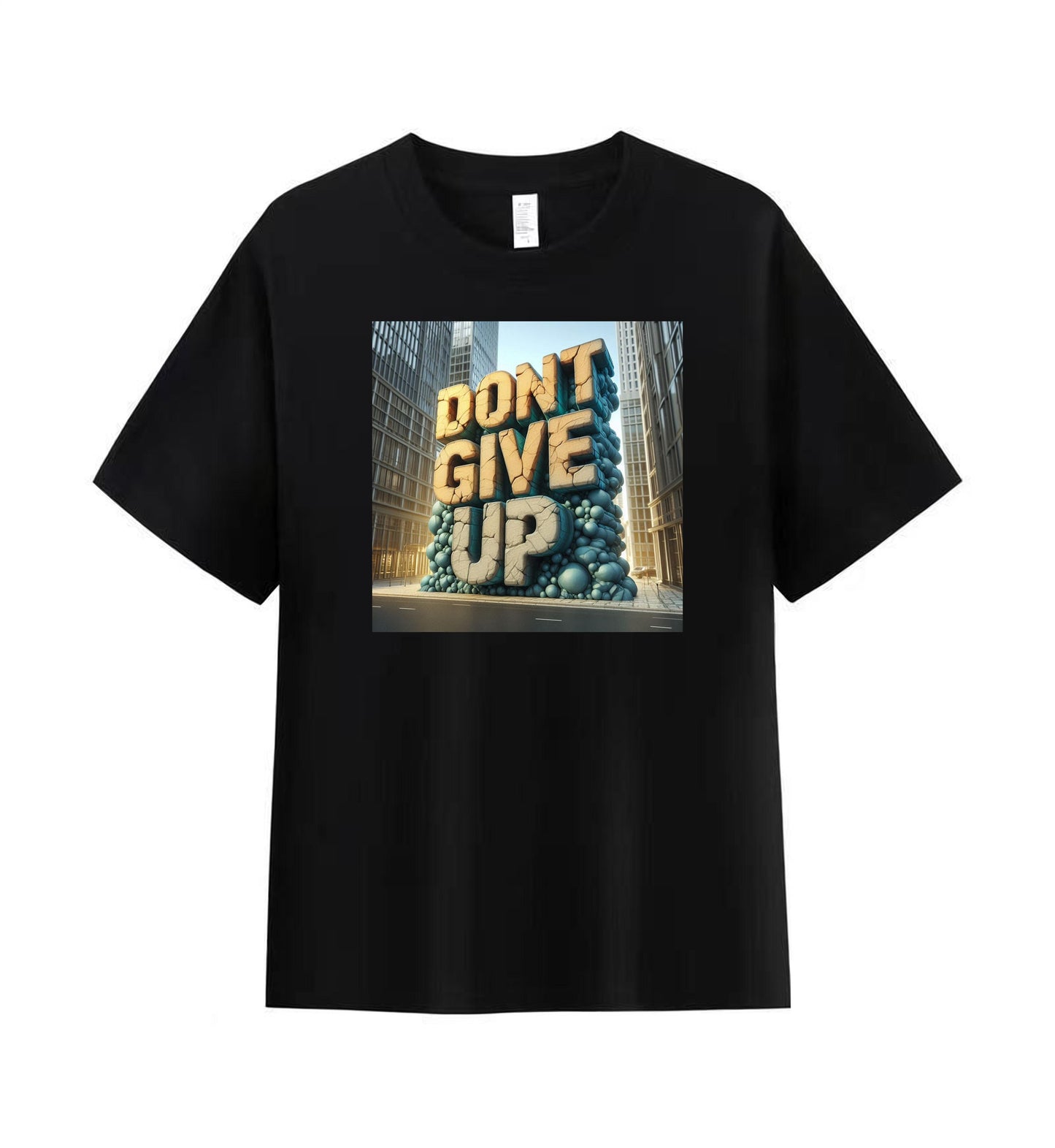 Inspirational 'Don't Give Up' Graphic Tee 3