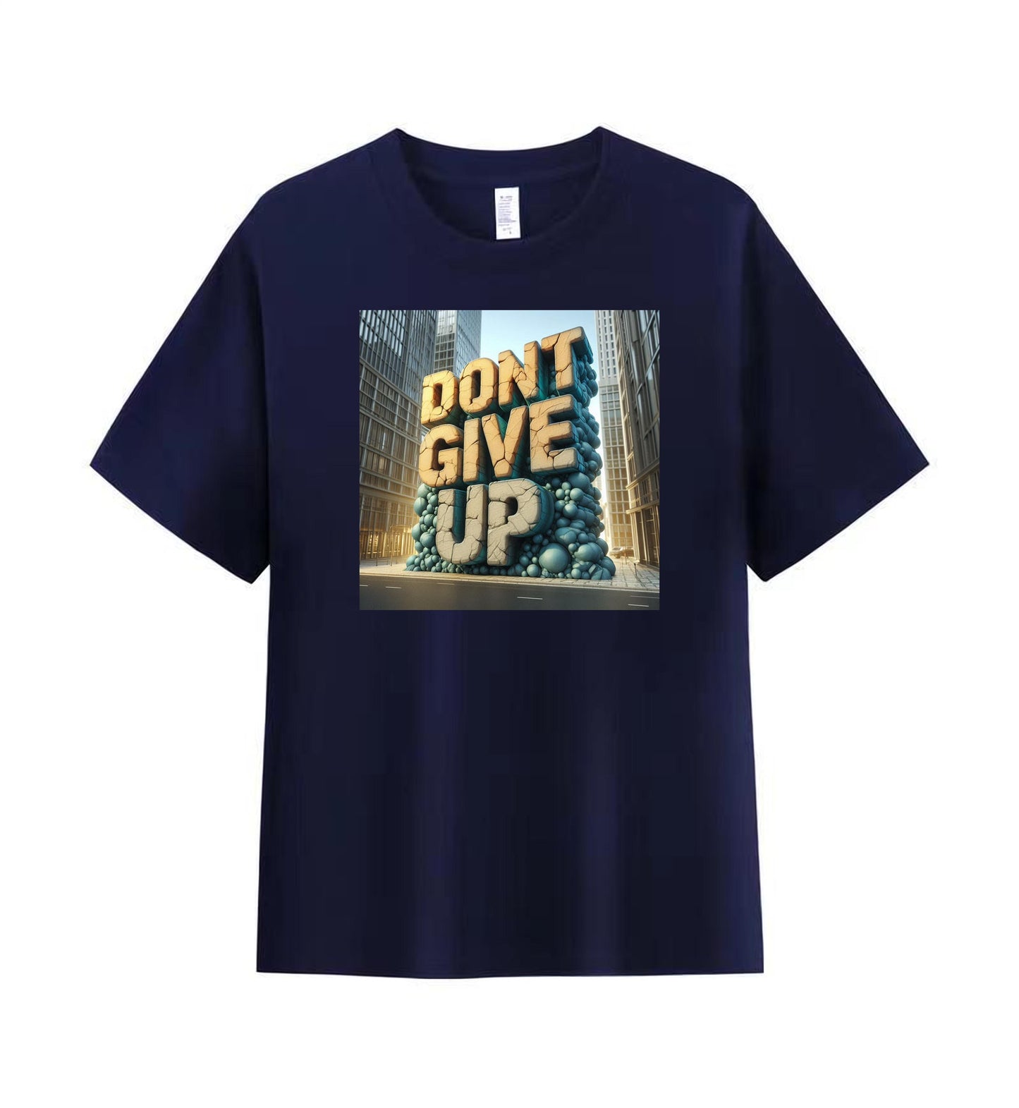 Inspirational 'Don't Give Up' Graphic Tee 3