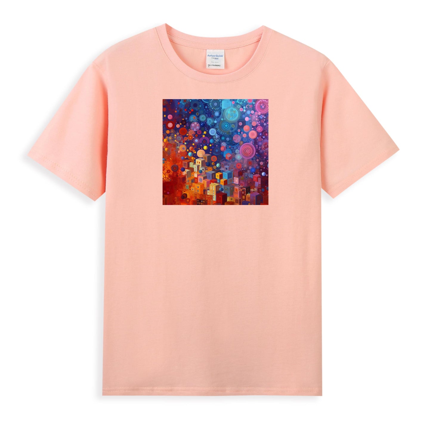 Women's Creative Cotton Tee - Cosmic Fusion Design