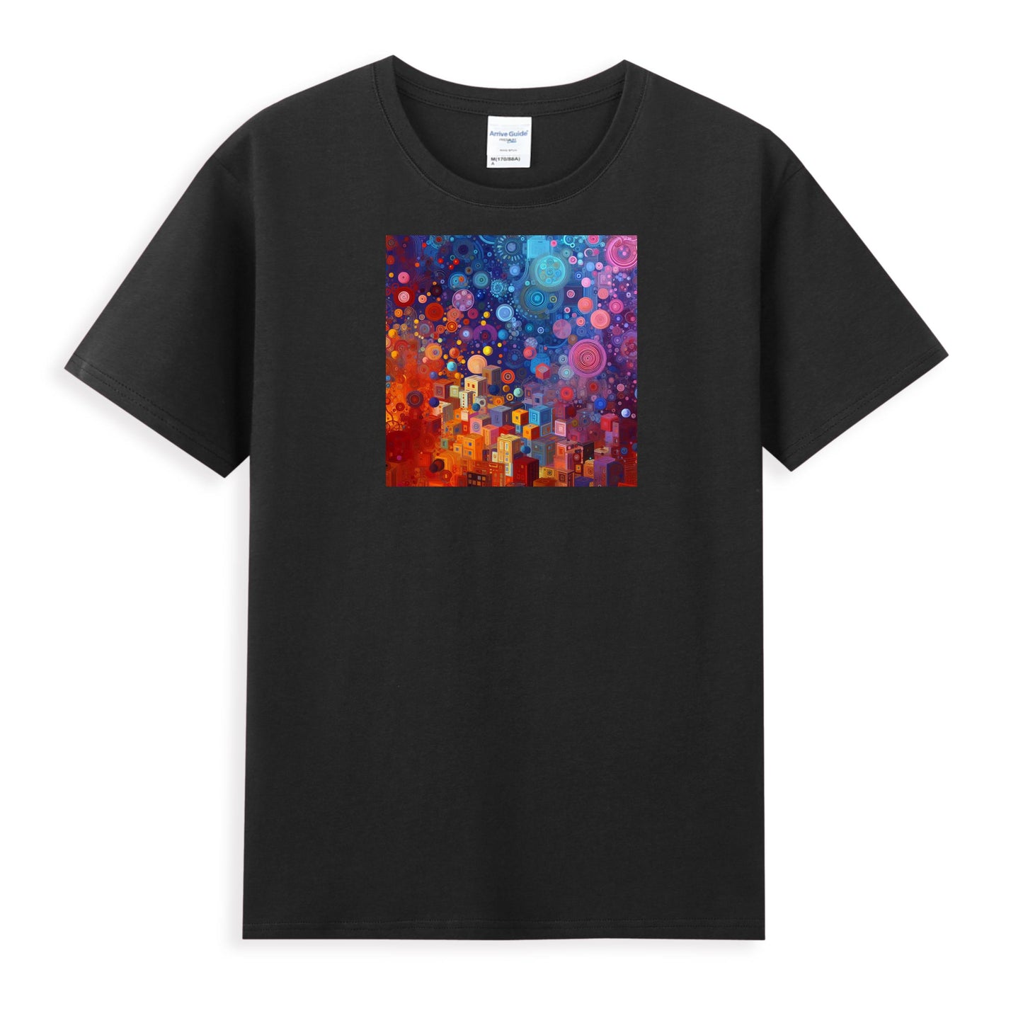 Women's Creative Cotton Tee - Cosmic Fusion Design