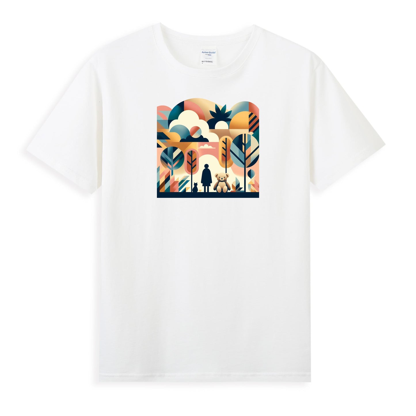 Women's Imaginative Cotton Tee - A World of Childhood Wonder