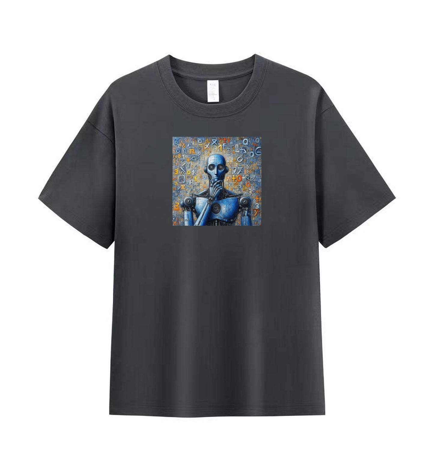 Men's Futuristic Robot Tee – Cotton Comfort