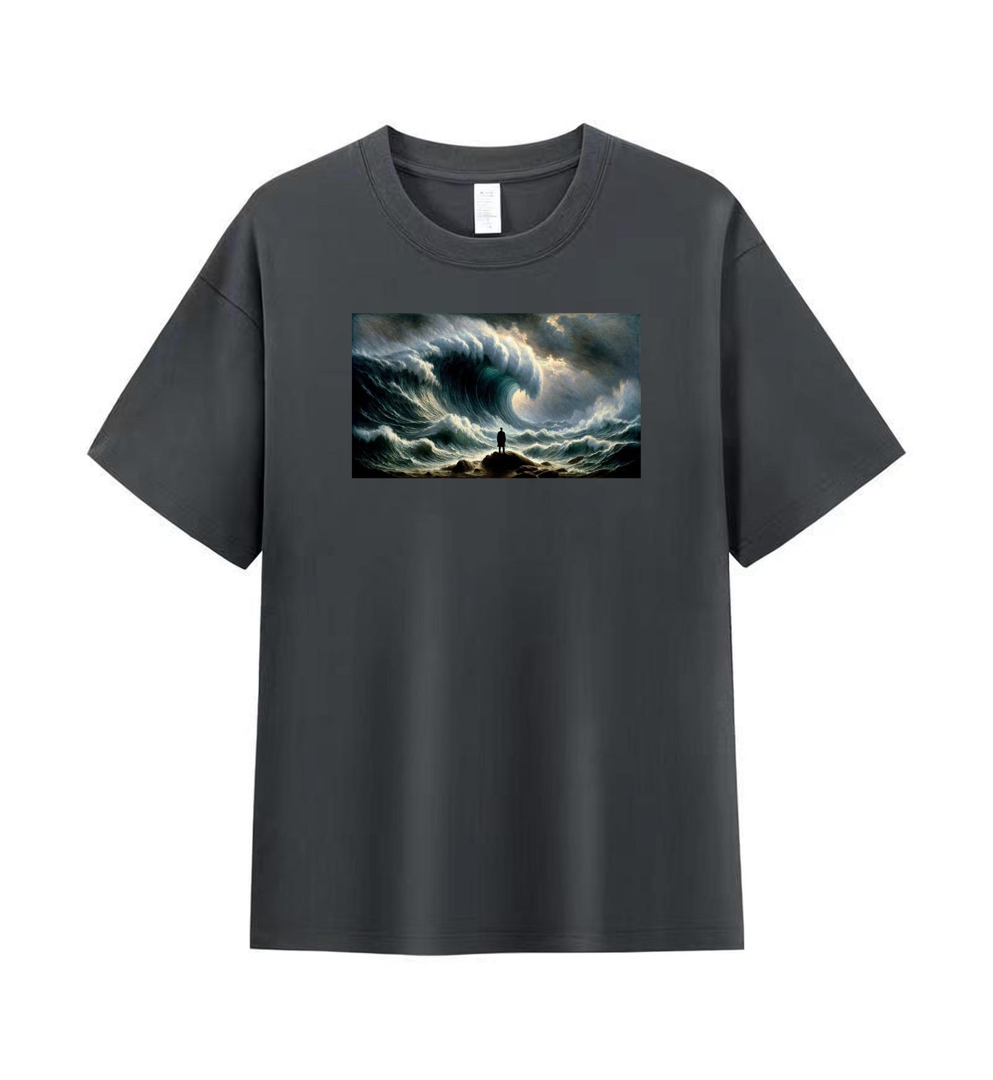 Standing Strong Against the Storm Men’s 100% Premium Cotton T-Shirt