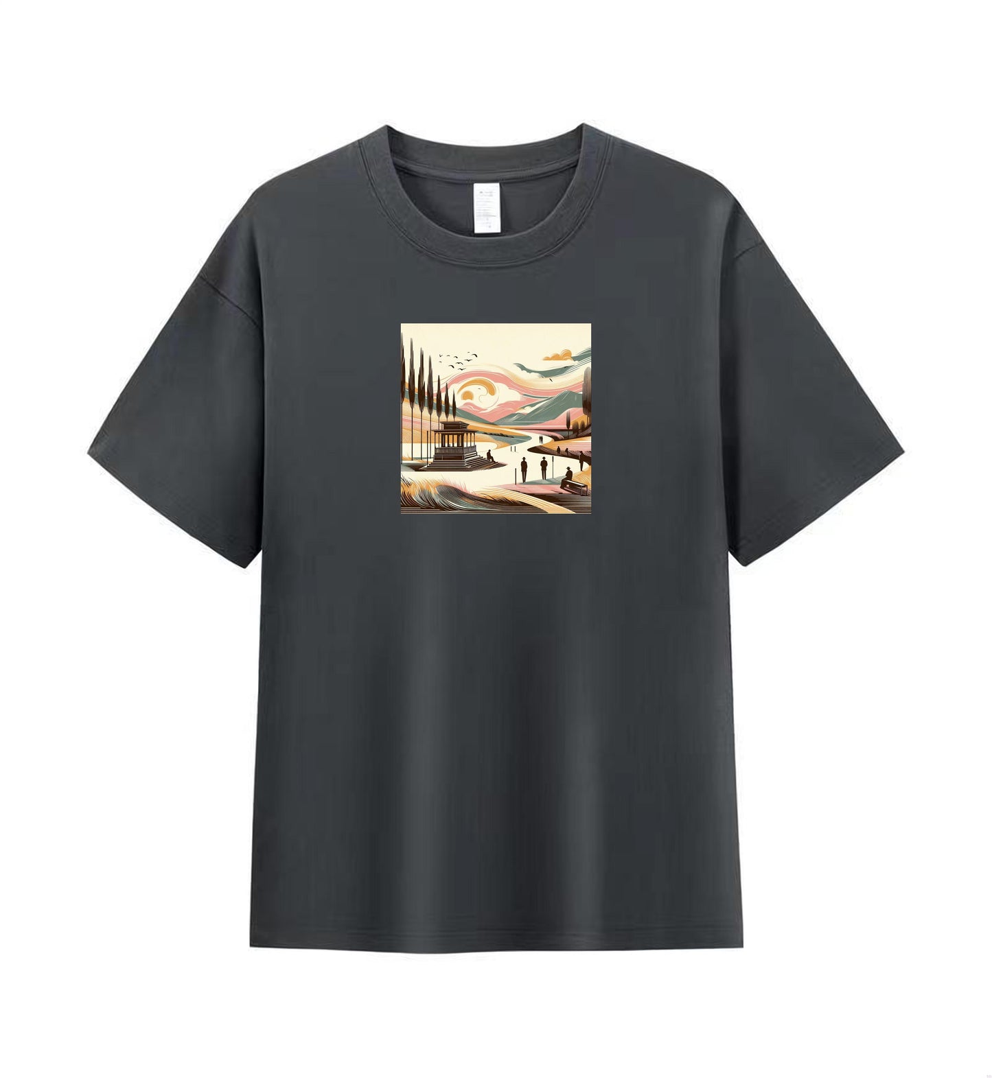 Scenic Countryside Men’s 100% Premium Cotton T-Shirt