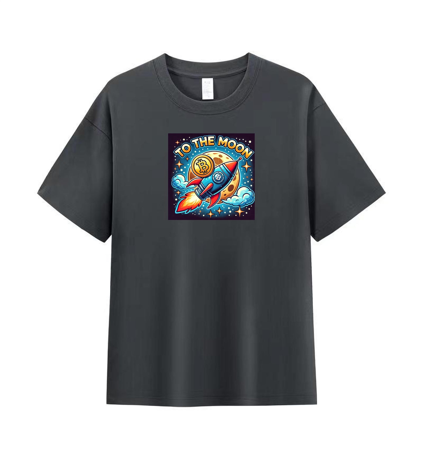 Bitcoin Rocket to the Moon Men's Premium Tee