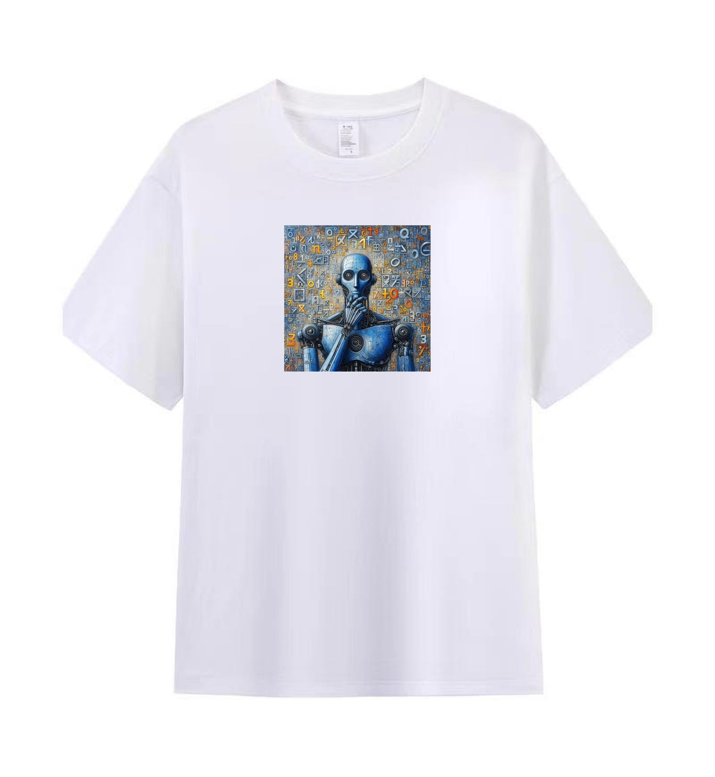 Men's Futuristic Robot Tee – Cotton Comfort