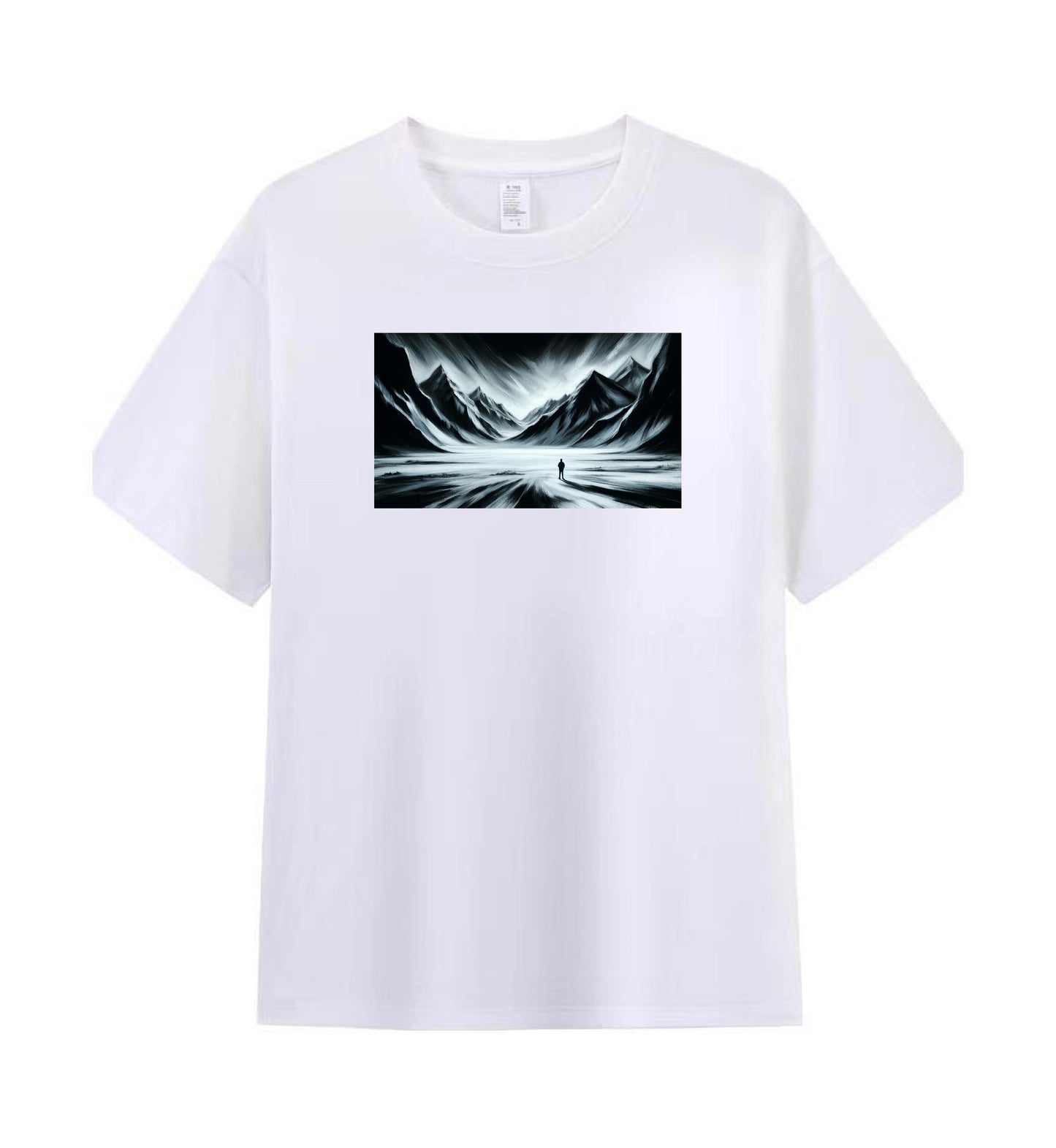 Men's Lone Wanderer Mountain Cotton T-shirt