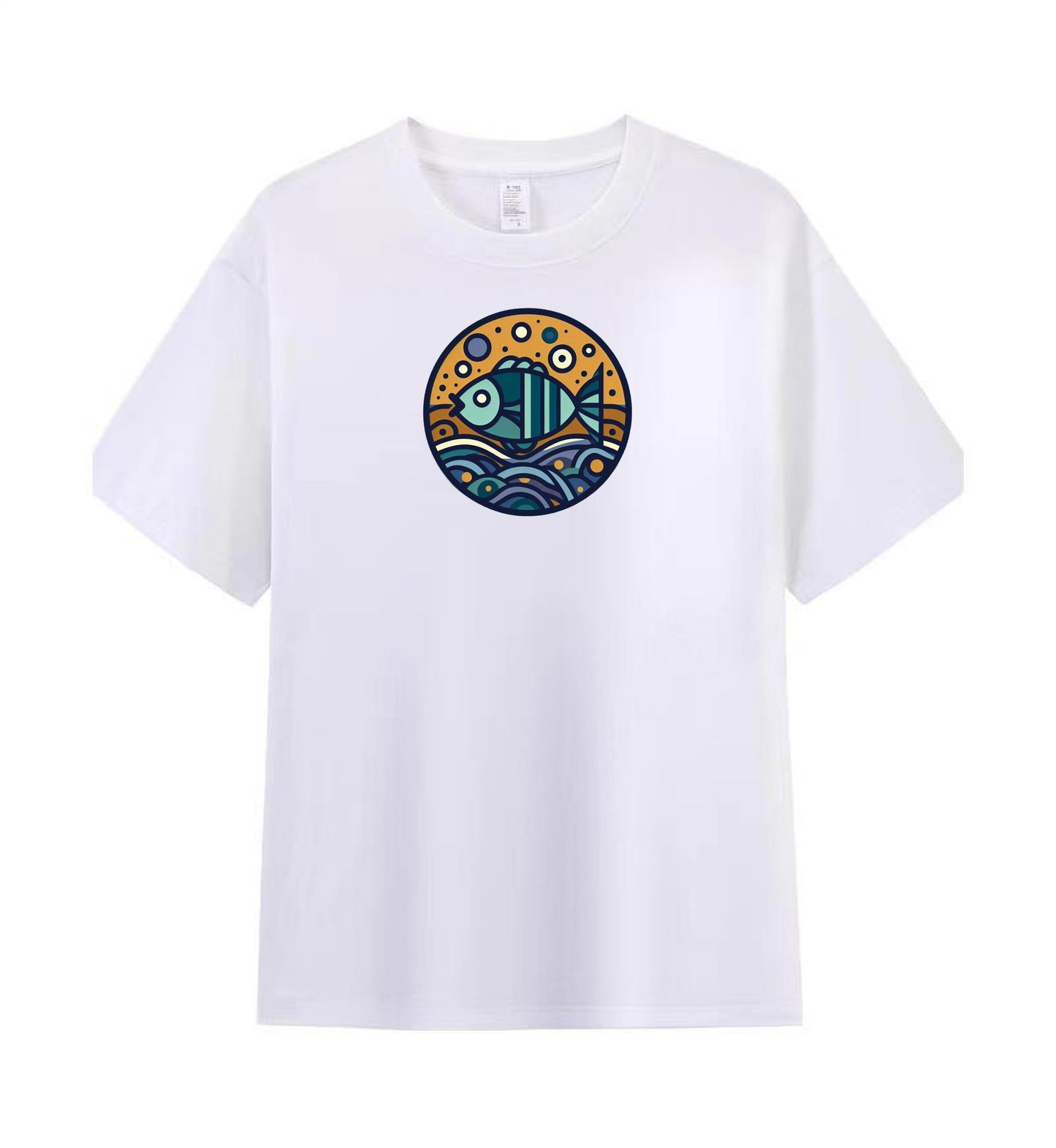 Abstract Fish Art Men's Graphic Tee