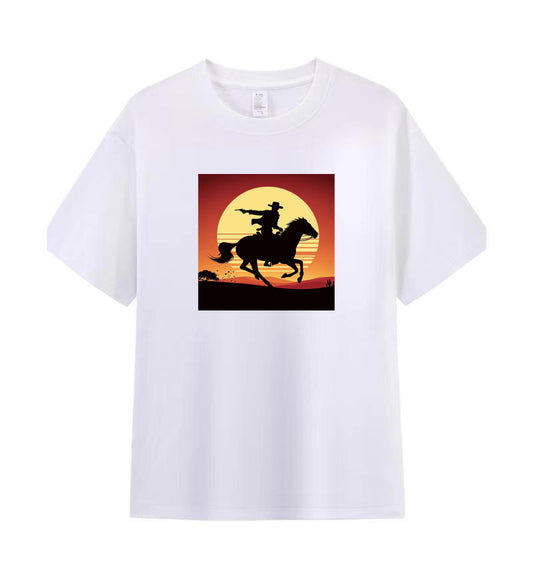 Sunset Rider Cowboy T-Shirt