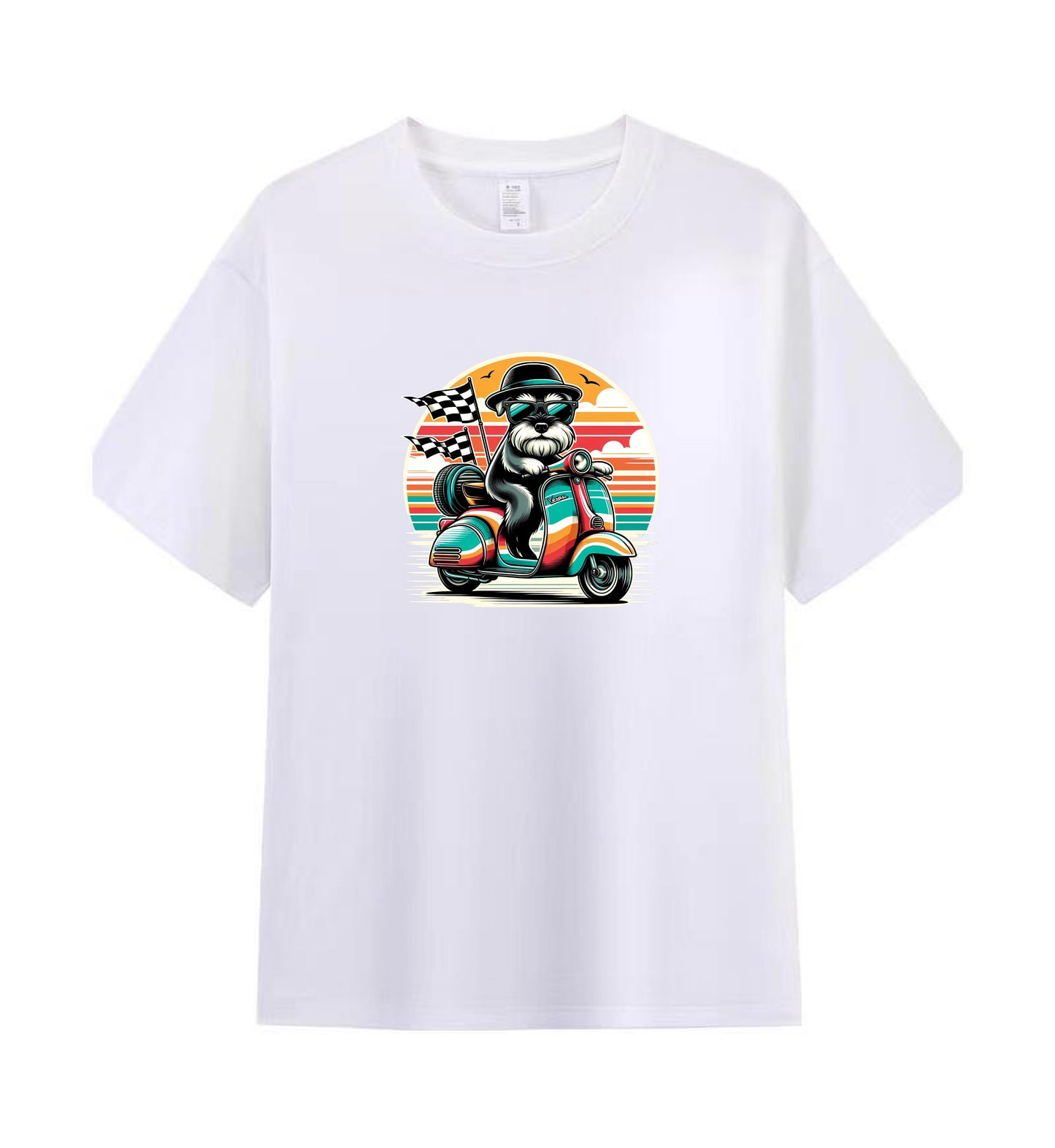 Scooter Fun - 100% Cotton Dog Adventure T-Shirt