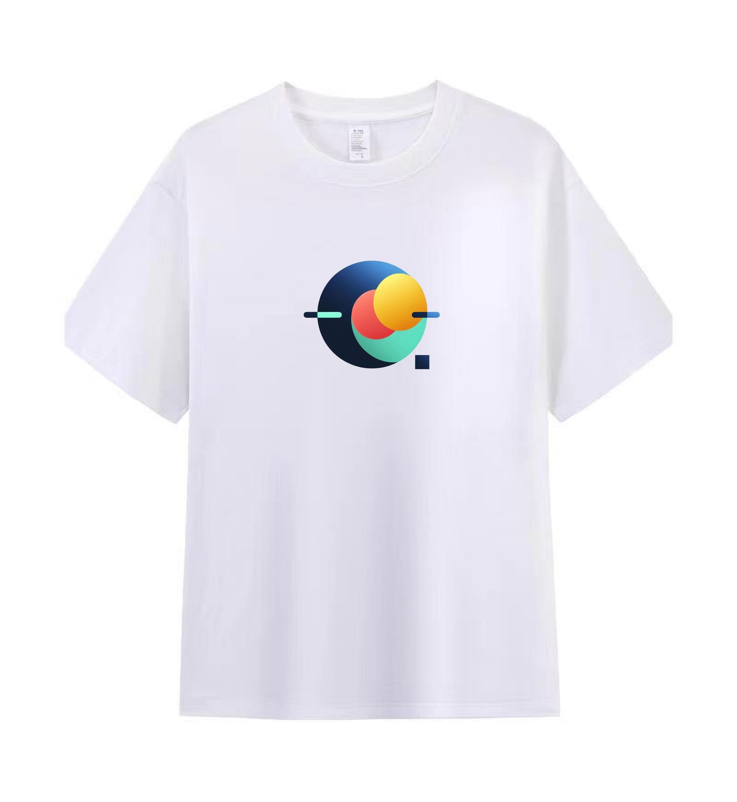 Men’s Cotton T-Shirt with Minimalist Geometric Design