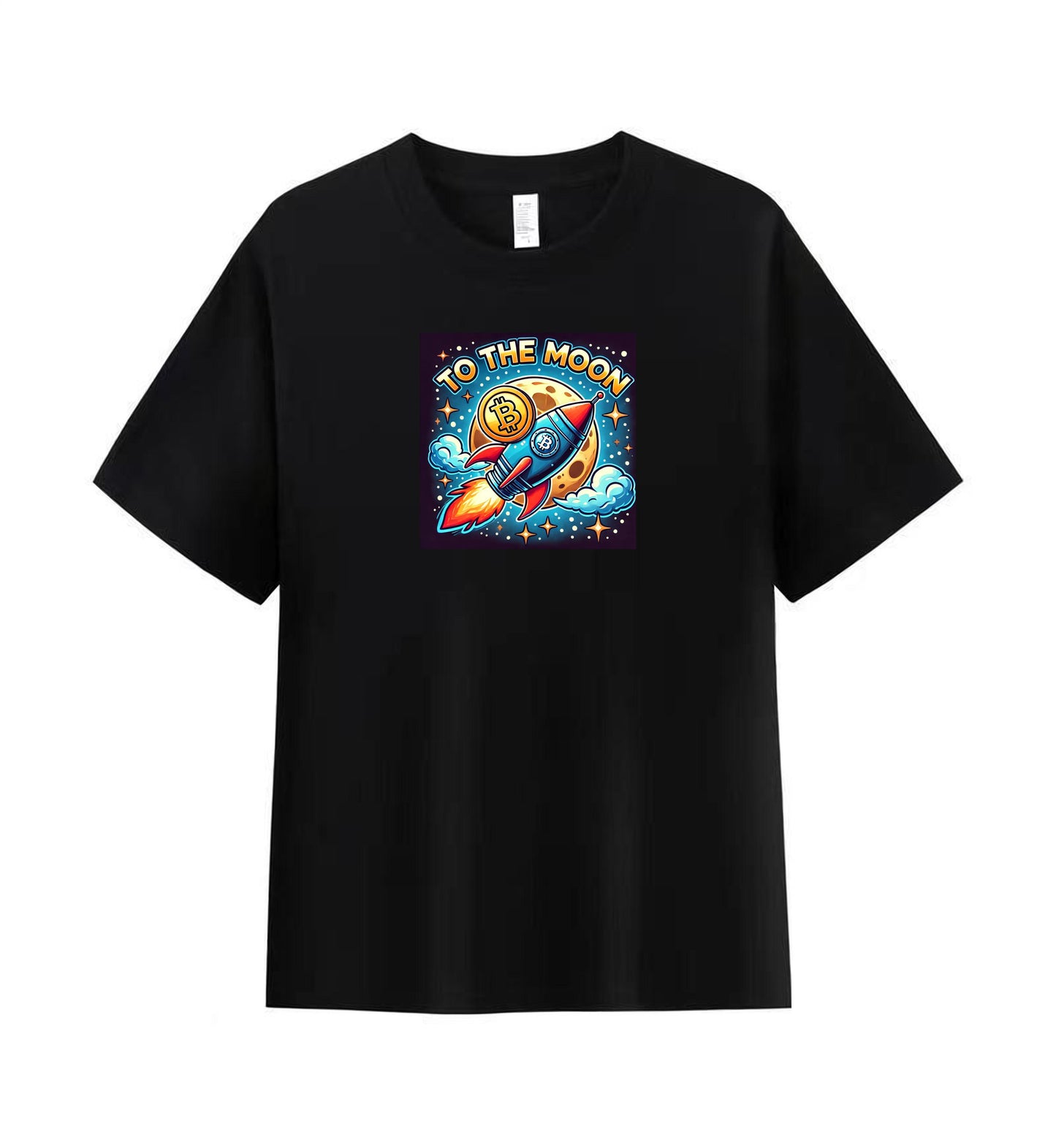 Bitcoin Rocket to the Moon Men's Premium Tee