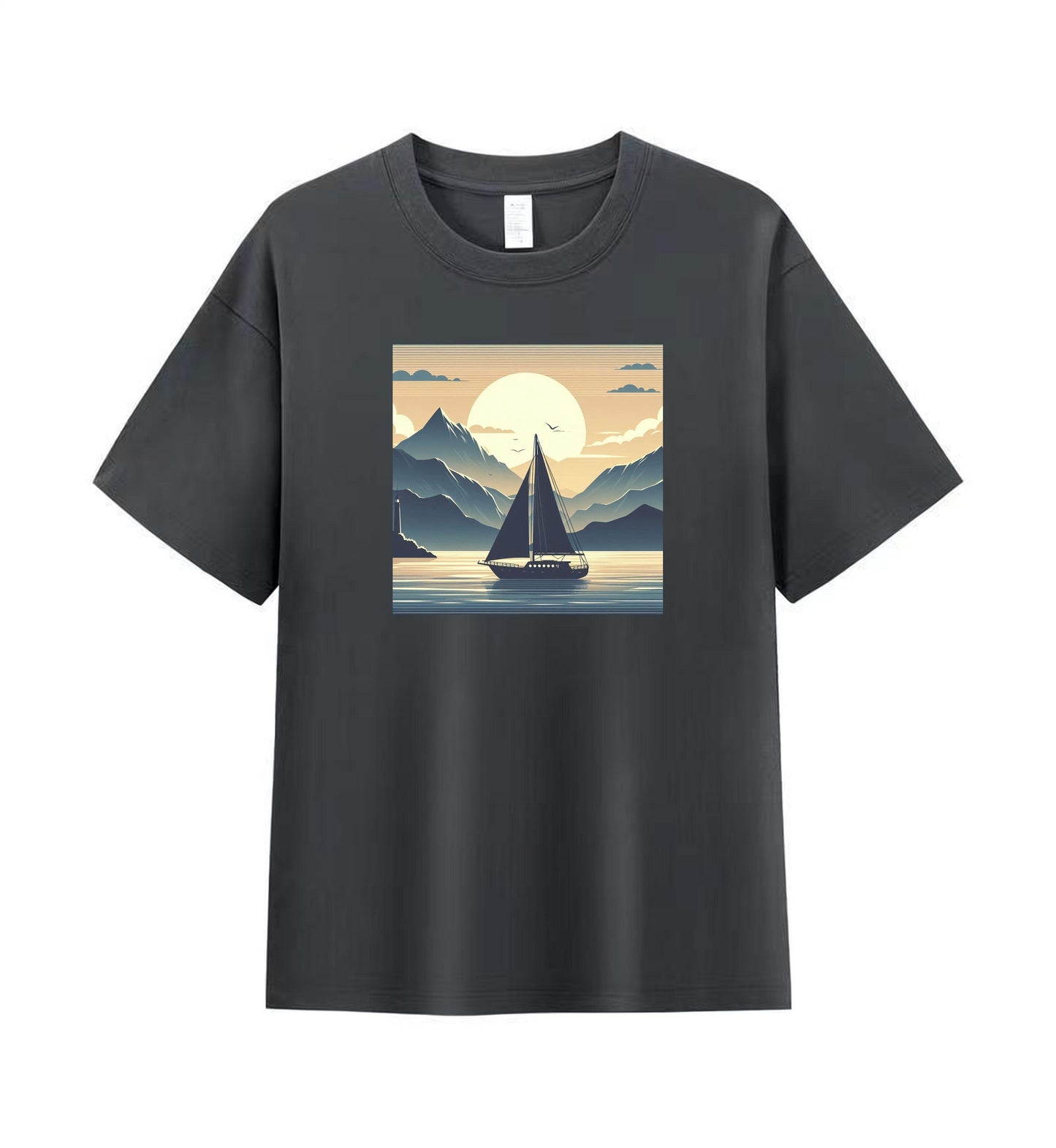 Sailing Serenity 2 - 100% Cotton Scenic Sailing T-Shirt