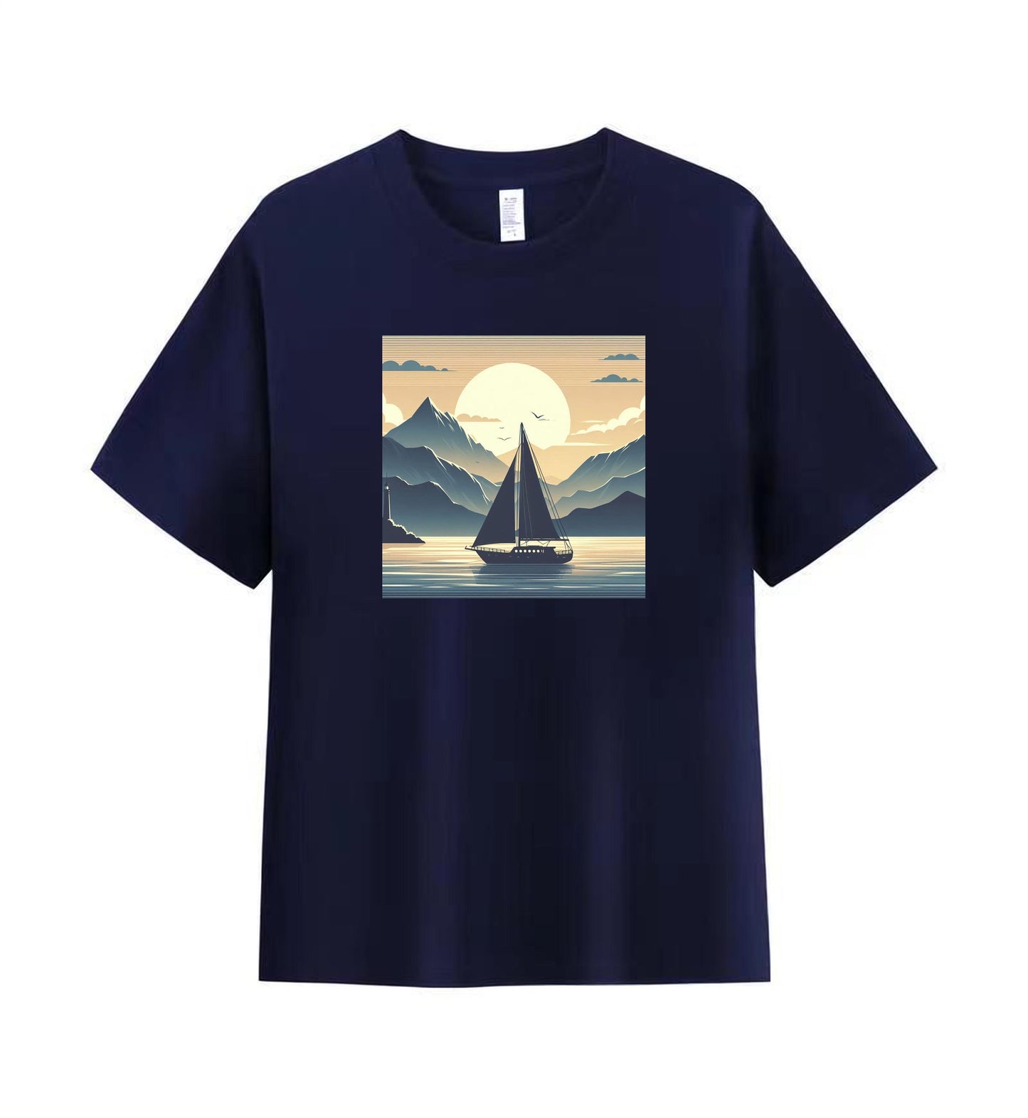 Sailing Serenity 2 - 100% Cotton Scenic Sailing T-Shirt