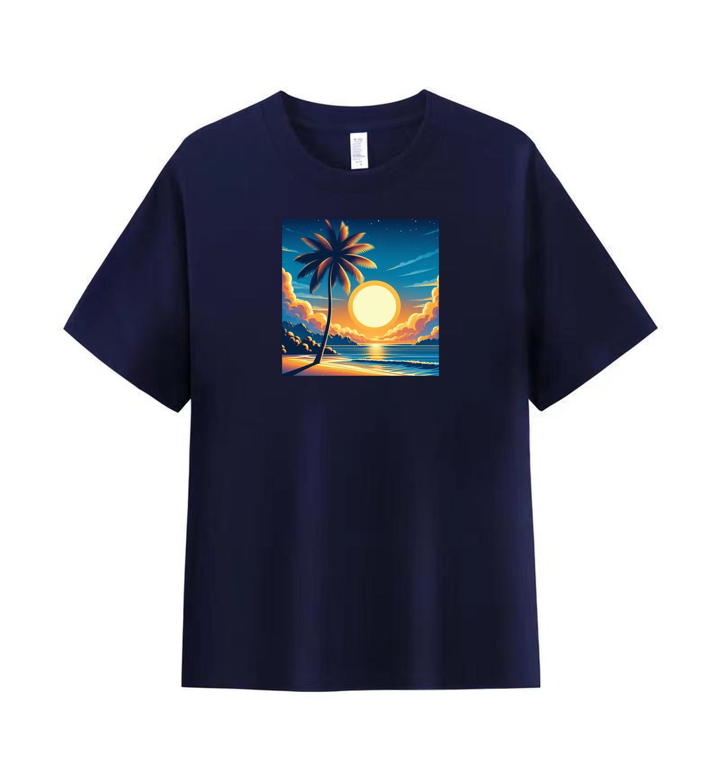 Tropical Sunset Beach T-shirt for Men 2