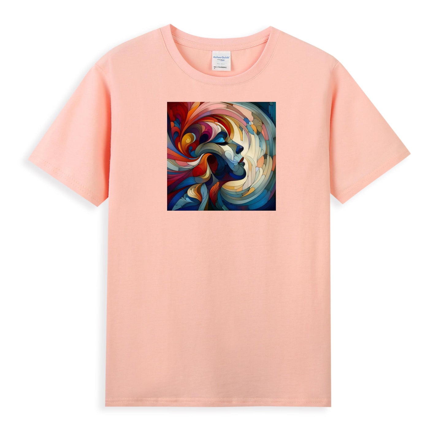 Women's 100% Cotton T-Shirt - Abstract Art Design