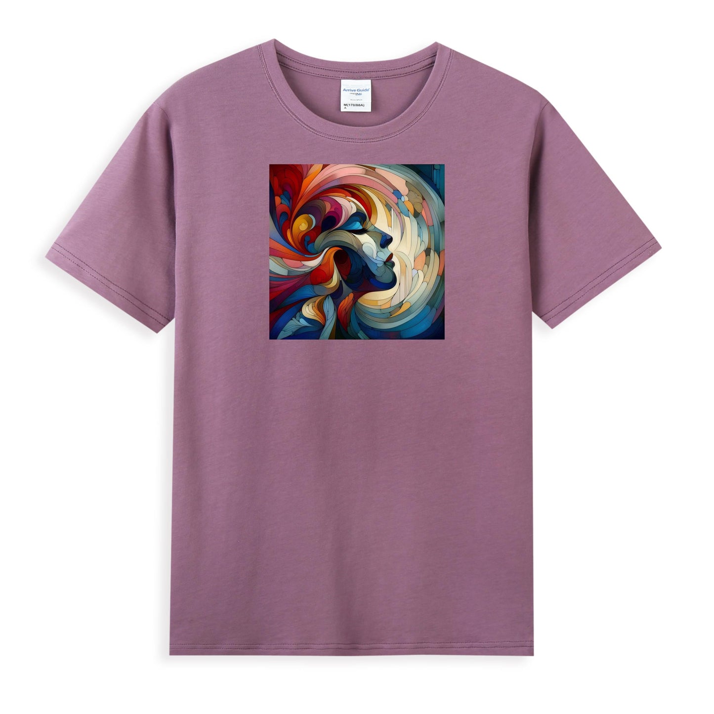 Women's 100% Cotton T-Shirt - Abstract Art Design