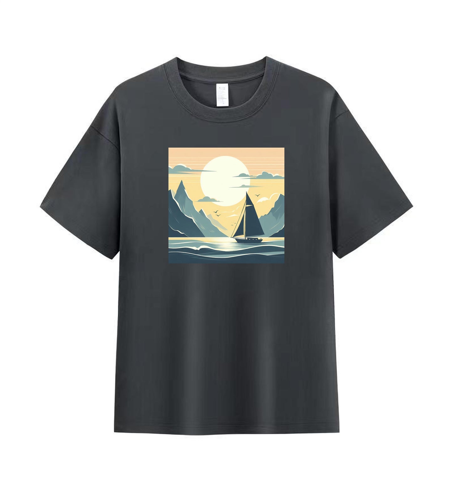 Sailing Serenity 1 - 100% Cotton Scenic Sailing T-Shirt