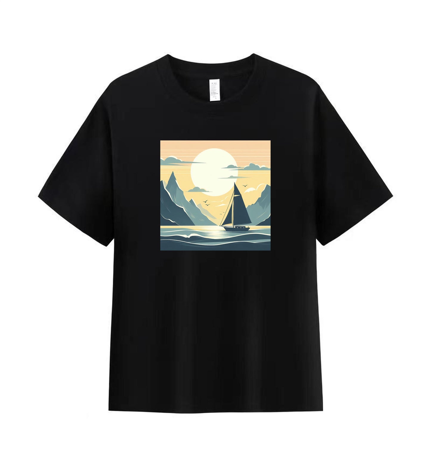 Sailing Serenity 1 - 100% Cotton Scenic Sailing T-Shirt