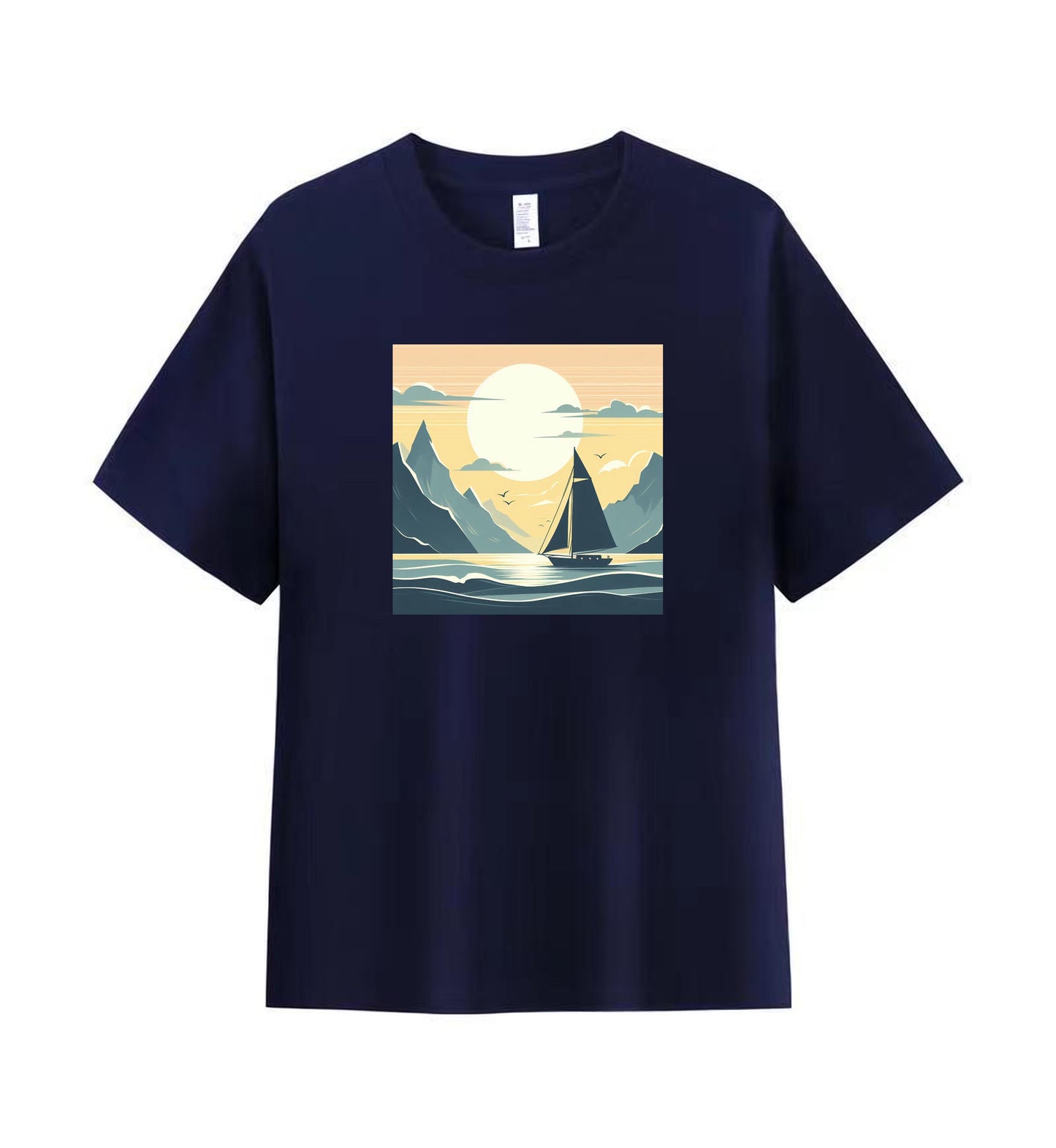 Sailing Serenity 1 - 100% Cotton Scenic Sailing T-Shirt