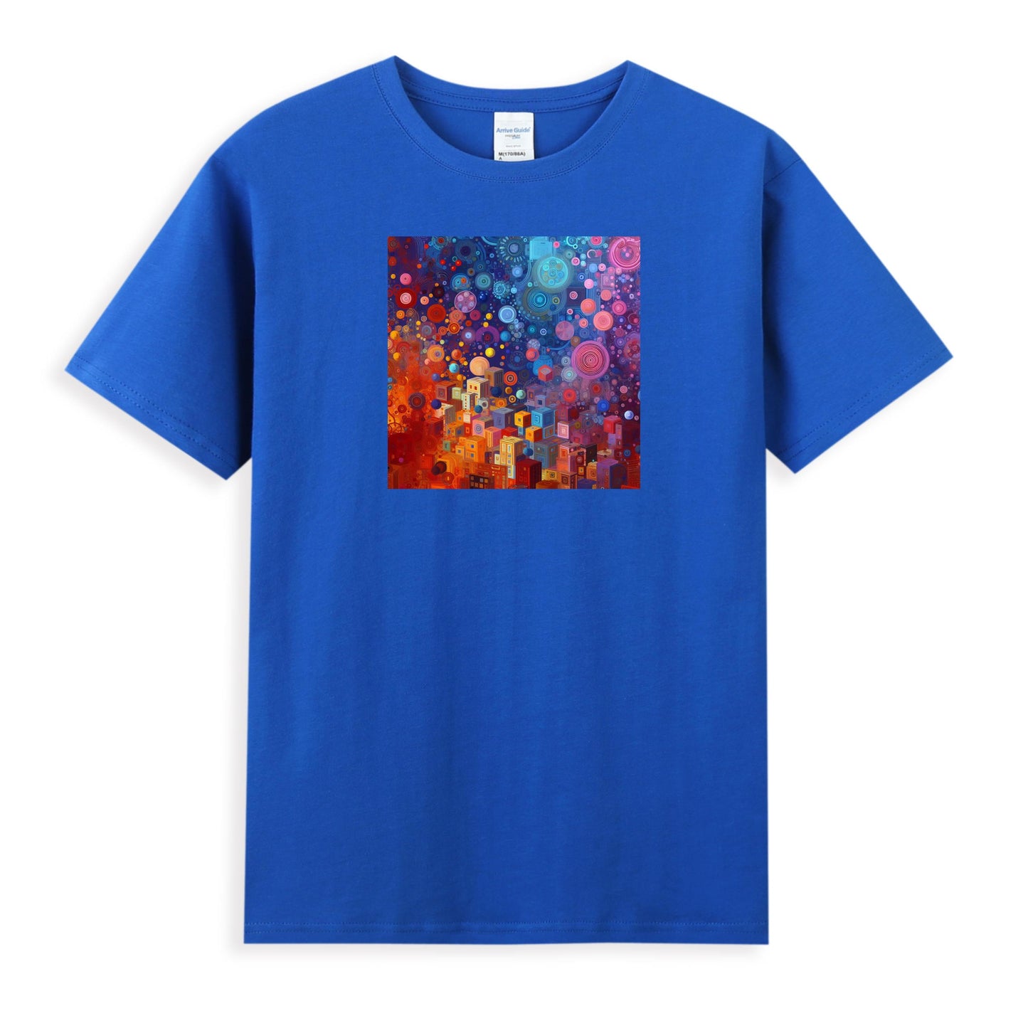 Women's Creative Cotton Tee - Cosmic Fusion Design