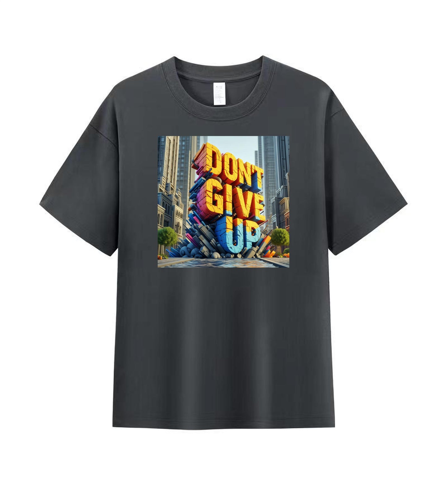 Inspirational 'Don't Give Up' Graphic Tee 2