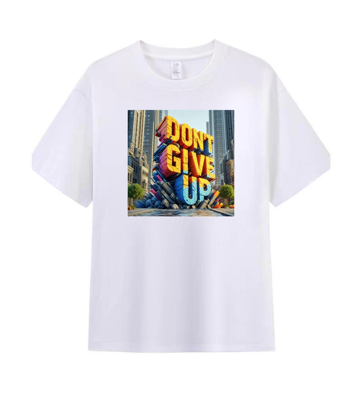 Inspirational 'Don't Give Up' Graphic Tee 2